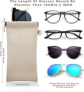 לוגו מותאם אישית ארגונית נסיעות נייד קטן סחיטה משקפי שמש מקרה ארנק Pu פאוץ - Product Image 6