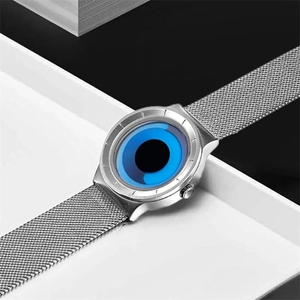 Nuevo Reloj de Cuarzo SINOBI para Hombre, de Acero Inoxidable, Diseño Elegante con Concepto de Vórtice, Diseño Empresarial, Esfera Creativa Única - Product Image 2