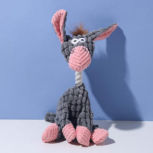 Jouet <span class=keywords><strong>pour</strong></span> chien en peluche durable et couineur, anti-morsure, en velours de maïs, jouet interactif à mâcher <span class=keywords><strong>pour</strong></span> chiots et chiens de petite et moyenne taille, <span class=keywords><strong>pour</strong></span> la dentition - Product Image 6