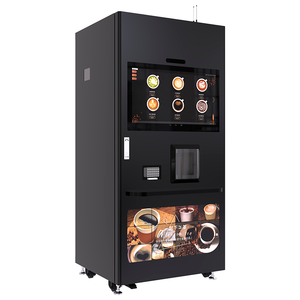 Smart Type Bean to Cup <strong>Ice</strong> <strong>Coffee</strong> Vending <strong>Machine</strong> With <strong>Ice</strong> Maker&amp; Syrup Function - Product Image 1