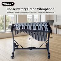 37-Tone Performer Series Aluminum Silver Glockenspiel With Pedal for Education and Stage