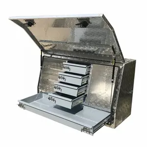 Aluminum Side Opening Ute TRUCK TRAILER Tool Box 1220 × 505 × 705ミリメートルToolbox Drawers