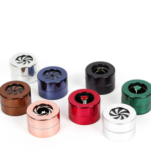 Originality Rotating Lifting Round Velvet Gift Ring Box Luxury