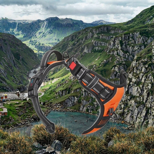 Arnés de Perro de Nylon Acolchado Sólido de Lujo Personalizado al por Mayor con Chaleco Reflectante, Asa Sin Tensión y Accesorios Metálicos con Botón - Product Image 3