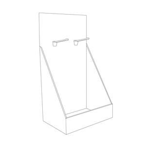 Exhibidor de Mostrador Plegable y Desmontable con Gancho, Personalizado, Ecológico, Reciclable, Moderno y Portátil, Fabricado en Cartón Corrugado - Product Image 4