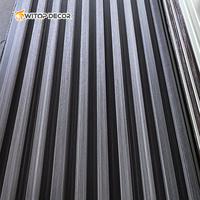 Panneau mural en WPC étanche à l'humidité produit en usine pour la décoration intérieure Revêtement en plastique composite pour salle de bain chambre hôtel bureau