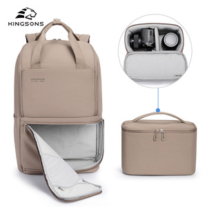 KINGSONS <b>Camera</b> Backpack 20-35L Lightweight Polyester Leisure Travel <b>Bag</b> Solid Color Modular Design - Product Image 5