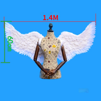 Blanc Plume ailes De Mariage fond adulte ange ailes