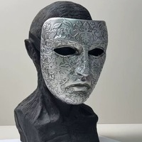 Masque artisanal en résine pour cosplay d'Halloween et de Pâques, Baldwin IV