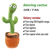 Jouets interactifs pour bébés, cactus dansant et parlant, cadeau amusant pour bébé de 6 à 18 mois, chantant, musical, enregistreur, répétiteur