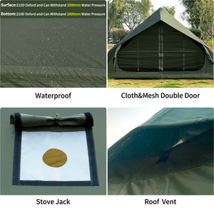 <span class=keywords><strong>Tente</strong></span> de camping gonflable quatre saisons, simple couche, imperméable, en tissu Oxford épaissi, petite <span class=keywords><strong>tente</strong></span> à toit en pente, entièrement automatique - Product Image 4