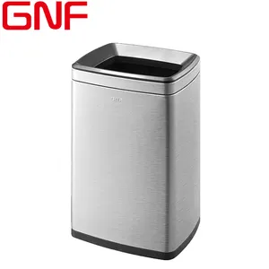 GNF 20L rettangolo di famiglia in acciaio inox bidone dei rifiuti open top bidoni della spazzatura