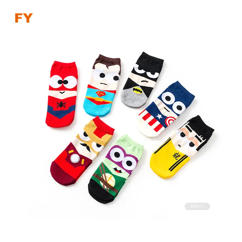 ZJFY- D0025 cartoon anime comic socks short cute character socks