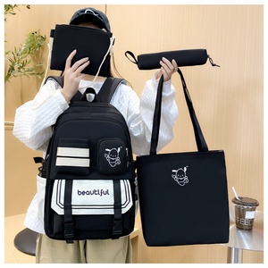 กระเป๋าเป้สะพายหลังกันน้ำพิมพ์โลโก้ได้ ทนทาน เหมาะสำหรับเด็กวัยรุ่น  ชุดกระเป๋านักเรียนหลายช่องใส่ของ  ทันสมัย - Product Image 2