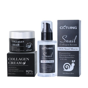<b>Collagen</b> & Snail Mucin AHA Retinol Anti-Aging Herbal Hydrating <b>Serum</b> & Cream Skin Care Set - Product Image 1
