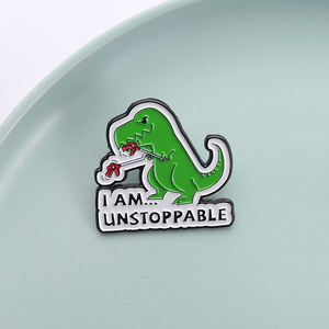 Lindos broches <span class=keywords><strong>de</strong></span> esmalte <span class=keywords><strong>de</strong></span> dinosaurio 'I AM UNSTOPPABLE', <span class=keywords><strong>de</strong></span> dibujos animados, anime y películas, insignias <span class=keywords><strong>de</strong></span> solapa para ropa, regalos <span class=keywords><strong>de</strong></span> joyería para amigos - Product Image 6