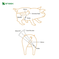 Snsek-HD56VET vétérinaire portable Instrument de test de grossesse vétérinaire pour chèvre de porc à usage domestique classe I