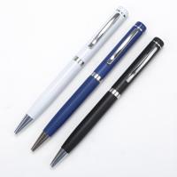 Stylo bille promotionnel en métal avec logo, pointe de 1,0 mm, cadeau d'affaires très prisé