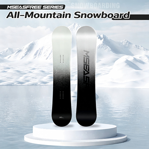 Tabla de Snowboard CAMBER para Hombre y Mujer, Ultraligera, Núcleo de Álamo, Doble Capa de Fibra de Vidrio, Diseño de Gota de Agua - Product Image 2