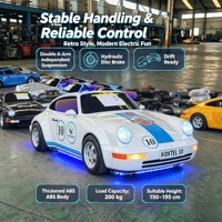 Mini kart électrique 964 avec fonction musicale, 72V, 80KM/H haute vitesse, 2 places, construction en plastique et métal, lithium