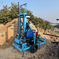 Foreuse portable pour puits d'eau, alimentée au diesel, haute performance, profondeur maximale 300 m, petite mini-machine de forage