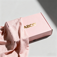 Carton ondulé personnalisé petit noir rose Mailer envoi cadeau boîtes personnalisées boîte d'expédition pour les petites entreprises expédition