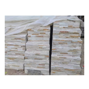 Panneau de pierre culturelle empilée à surface fendue de qualité supérieure, carrelage en pierre naturelle, <span class=keywords><strong>ardoise</strong></span> de <span class=keywords><strong>toiture</strong></span>, décoration murale extérieure - Product Image 4