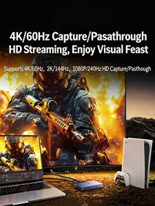 UGREEN การ์ดจับภาพวิดีโอ 4K 60Hz พร้อม Loop Out USB 3.0 Type-C การ์ดจับภาพเกมสำหรับการสตรีมมิ่ง - Product Image 2