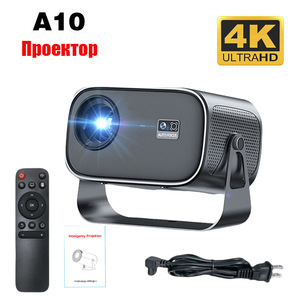 מקרן A10 חוצה גבולות, קטן, HD 1080P, ביתי, חכם, נייד, תלת מימד, מובנה, 200 ANSI לומן, CRT - Product Image 3