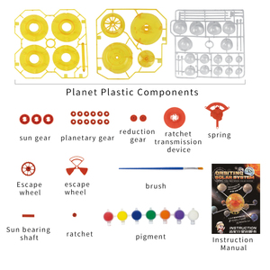 סיטונאי תשעה כוכבים מודל מדע משאבי למידה ילדים הרכבה גזע מסתובב צעצועי מערכת סולארית - Product Image 5