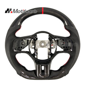 พวงมาลัยสปอร์ตคาร์บอนไฟเบอร์ออกแบบเองได้สำหรับมิตซูบิชิแลนเซอร์วิวัฒนาการ10th EVO X GSR MR FQ-400 Final Edition 2008-2016 - Product Image 1