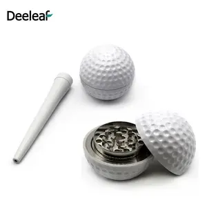 Wit Mini Golf Vanille Set Haar Grinder Voor Tabak Roken Golfbal Grinder Non Stick Grinder