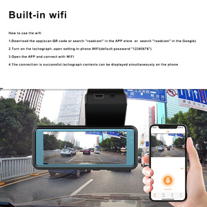 Auto kamera <span class=keywords><strong>Dash</strong></span> 3 Objektiv 3 Zoll HD-Bildschirm 1080p Auto DVR Nachtsicht Video Wasserdichter Fahr rekorder Mini Wifi Auto kamera - Product Image 4