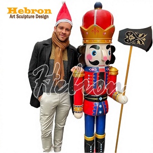 Figurine Casse-Noisette <span class=keywords><strong>Soldat</strong></span> en Résine Thème Amour <span class=keywords><strong>Rose</strong></span>, Ornements Miniatures Réalistes pour Fête - Product Image 4