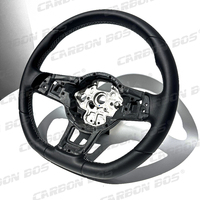 Volant sport en cuir pleine fleur au design basique, compatible avec les modèles perforés MK6 GOLF JETTA POLO CC GTI V GTI VII 2004-2024