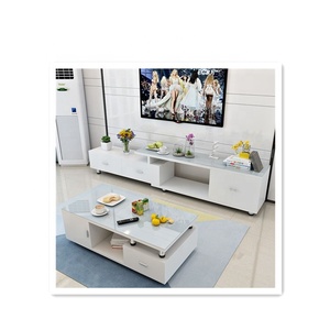 Modern klasik gaya Nordic kayu Cina grosir ruang tamu furnitur sofa kabinet <span class=keywords><strong>TV</strong></span> dengan <span class=keywords><strong>TV</strong></span> berdiri meja kopi - Product Image 3