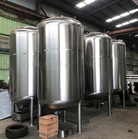 Offre Spéciale sanitaire SS304 SS316L conteneur de stockage de carburant vertical réservoir de stockage d'eau horizontal à pression normale