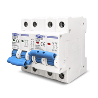TOMZN 2P plus 2P DC MTS Interrupteur de transfert manuel double alimentation Disjoncteur MCB pour système PV 2P + 2P