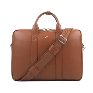 Custom Microfiber Leather Briefcase Business Tote Bag Fashion Mens Briefcases For Men Travel Messenger Bags