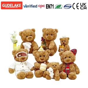 Super suave personalizado San Valentín para princesa oso de peluche de alta calidad juguete de peluche de malla para novia bordado profesional - Product Image 1