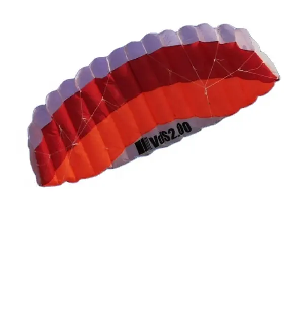 Cometa inflable de doble línea, paracaídas personalizado