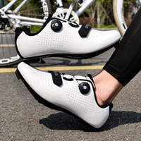 Chaussures de cyclisme sur route avec crampons, unisexes, pour vélo électrique, ajustement parfait, respirantes, pour le printemps, l'été, l'automne et l'hiver