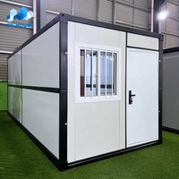 Maison mobile préfabriquée pliable 20 pieds X Z Fold, installation rapide, bureau de camping, bâtiment préfabriqué, maison pliable, maison conteneur pliable