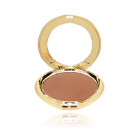Poudre compacte correctrice blanchissante et illuminatrice longue tenue, résistante à l'eau, avec miroir et houppette