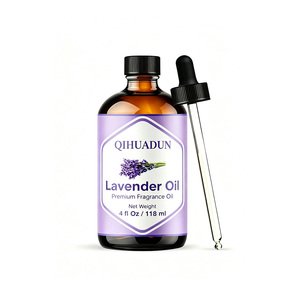 Huile parfumée à la lavande 118 ml (4 fl oz) pour diffuseur, soins de la peau et des cheveux, idéale pour les massages et les mélanges DIY, avec compte-gouttes - Product Image 1