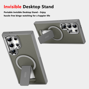Funda Magnética 2 en 1 OEM/ODM con Soporte Invisible y Protección de Lente de Cámara Metálica Anti-Rayones para <span class=keywords><strong>Samsung</strong></span> S23 24 25 26 - Product Image 4