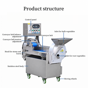 Coupe-<span class=keywords><strong>légumes</strong></span> multifonctionnel industriel commercial 220V pour <span class=keywords><strong>légumes</strong></span> racineux, à feuilles, persil, épinards, chou, pommes de terre, carottes - Product Image 5