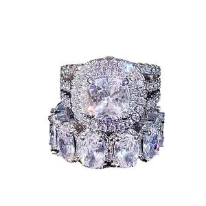 Anillo de Cóctel Esmeralda H461, Oro Sólido de 18K, Engaste Pavé, Corte Ovalado, Joyería Fina de Compromiso para Mujer - Product Image 6