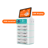 Armoire de charge de téléphone portable haute capacité conçue pour charger les téléphones portables avec affichage LED de la machine POS et 12 emplacements