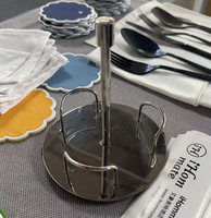 Support de rangement de luxe en acier inoxydable pour 3 pots de confiture, présentoir à condiments, idéal pour le thé de l'après-midi en hôtel